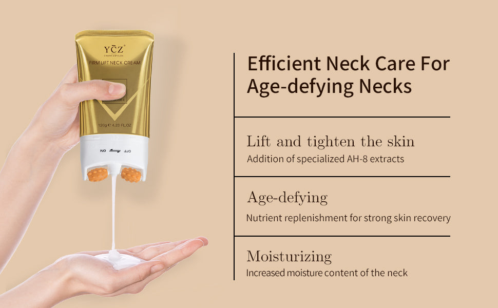 Ycz Neck-Eye Care Tightening & Revitalizing Set -Smooth of Fine Lines, Eye & Neck Treatment, Skin Moisturizer, Deep Moisturizing Skincare